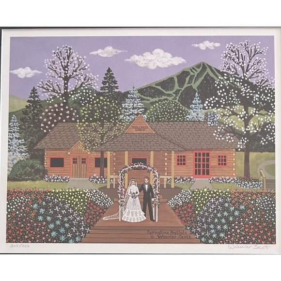Springtime Nuptials by Jane Wooster Scott Framed Signed Numbered Lithograph - Picture 2 of 6
